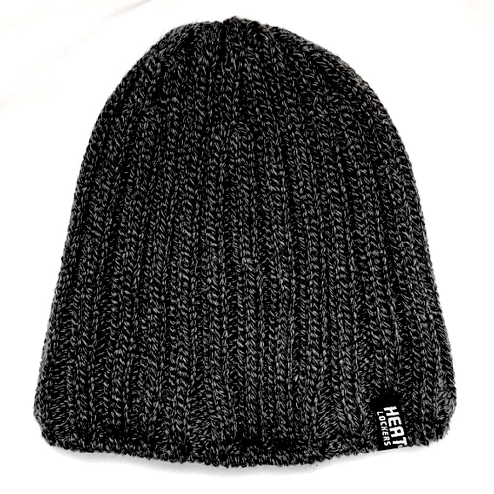 Heat Lockers Fleece Lined Ribbed Knit Beanie
